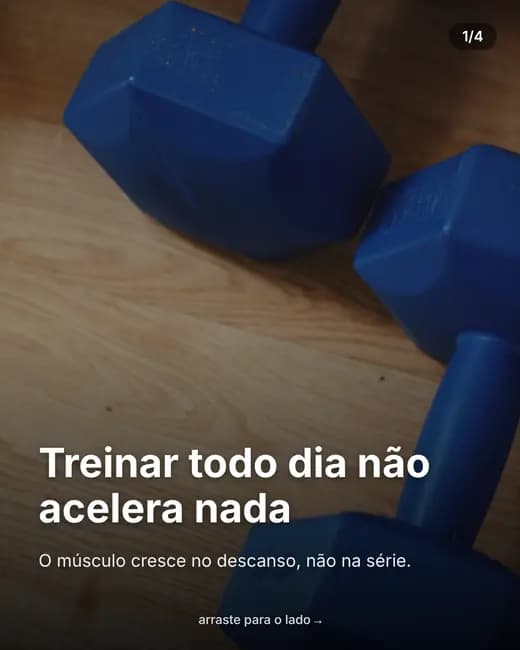 Exemplo de conteúdo para academia