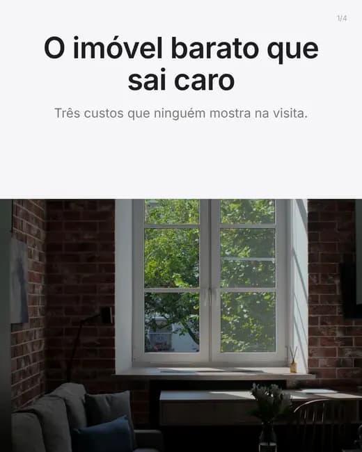 Exemplo de conteúdo no estilo Social